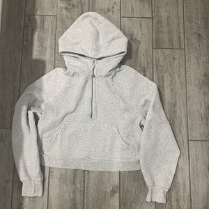 Lululemon Scuba Half-Zip Hoodie, M/L, Grey